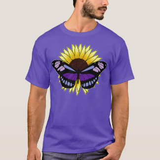 Butterfly With Sunflower T-Shirt
