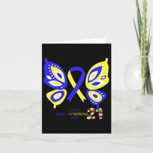 Butterfly World Down Syndrome Awareness Day Women Card