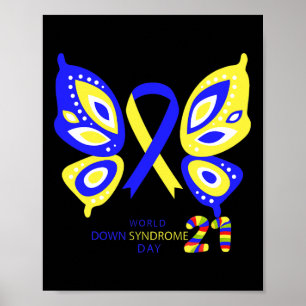 Butterfly World Down Syndrome Awareness Day Women Poster
