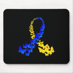 Butterfly World Down Syndrome Day Women Kids Mouse Pad