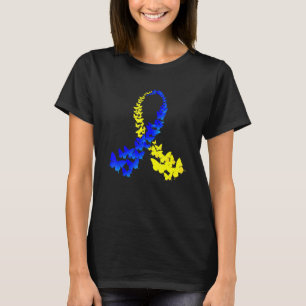 Butterfly World Down Syndrome Day Women Kids T-Shirt