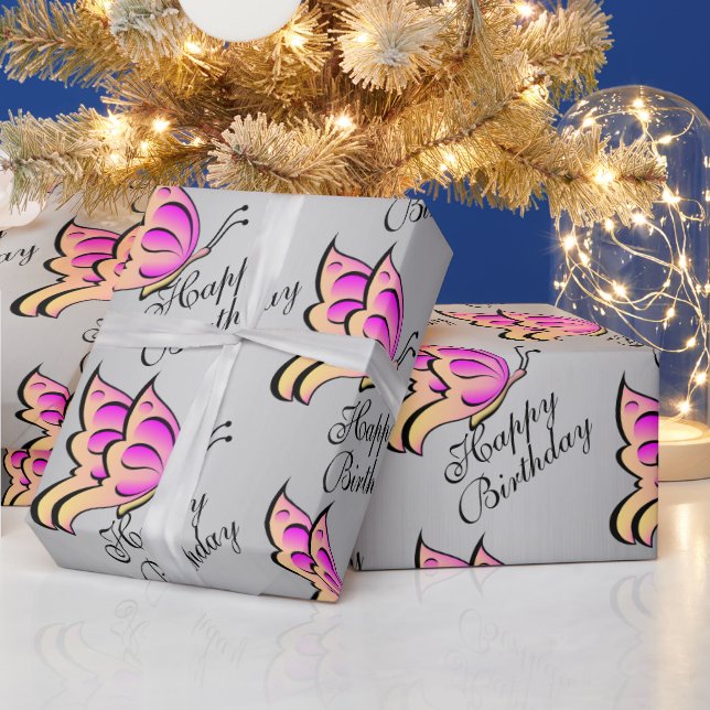 Butterfly Wrapping Paper (Holidays)