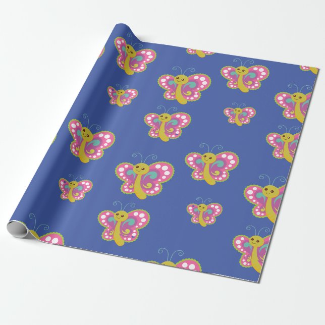 Butterfly Wrapping Paper (Unrolled)