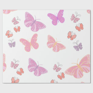 butterfly wrapping paper