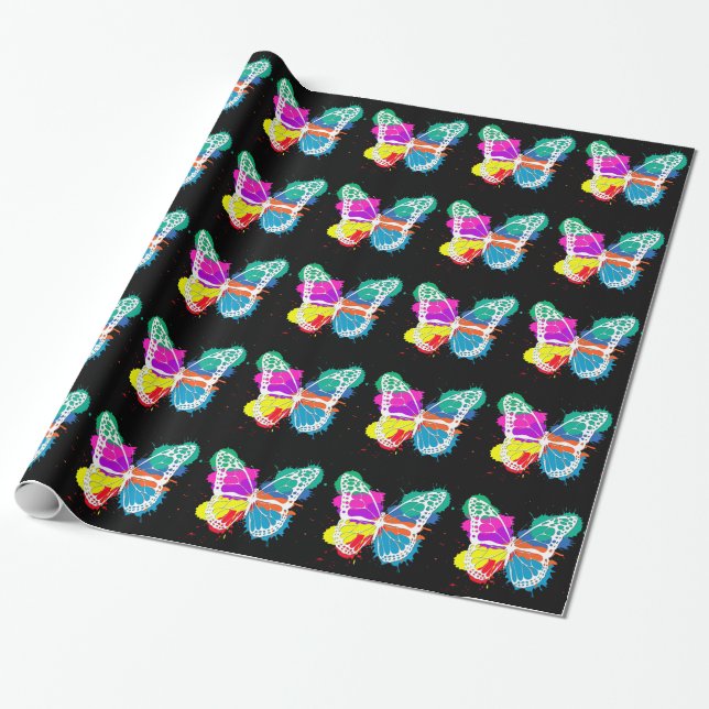 Butterfly Wrapping Paper (Unrolled)