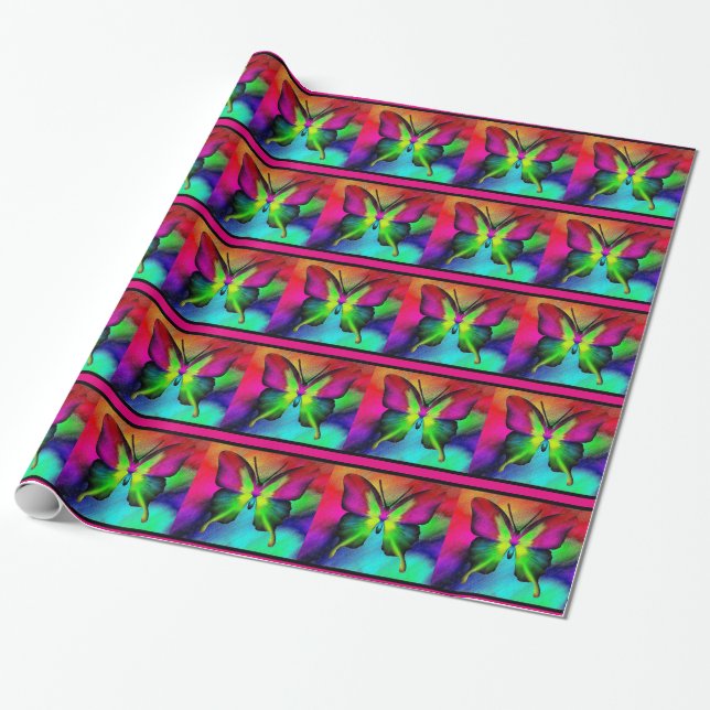 Butterfly Wrapping Paper (Unrolled)