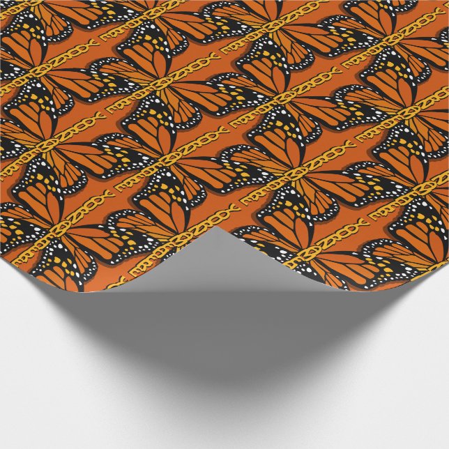 Butterfly Wrapping Paper Personalised Gift Paper (Corner)