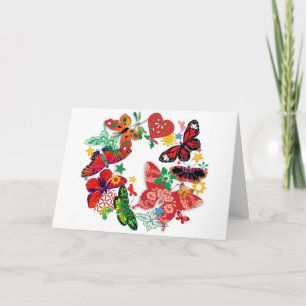 'Butterfly Wreath' Holiday Card