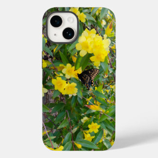 Butterfly & Yellow Flowers Phone Case