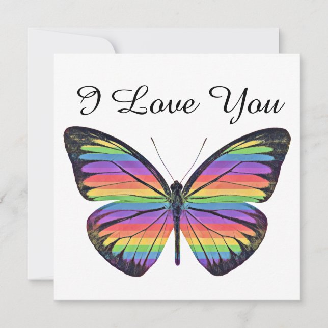 Butterfly You Are Loved Flat Card (Front)