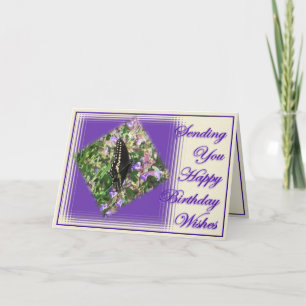 ButterflyBdayWishes-customise Card