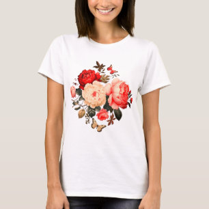 Butterfly's and Flowered T-Shirt
