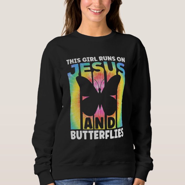 Butterflys Apparel Butterfly Art Quote Monarch But Sweatshirt (Front)