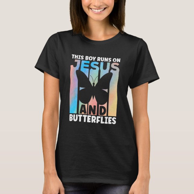 Butterflys Apparel Butterfly Art Quote Monarch But T-Shirt (Front)
