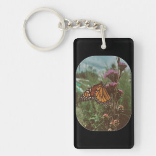 butterflys orange key ring