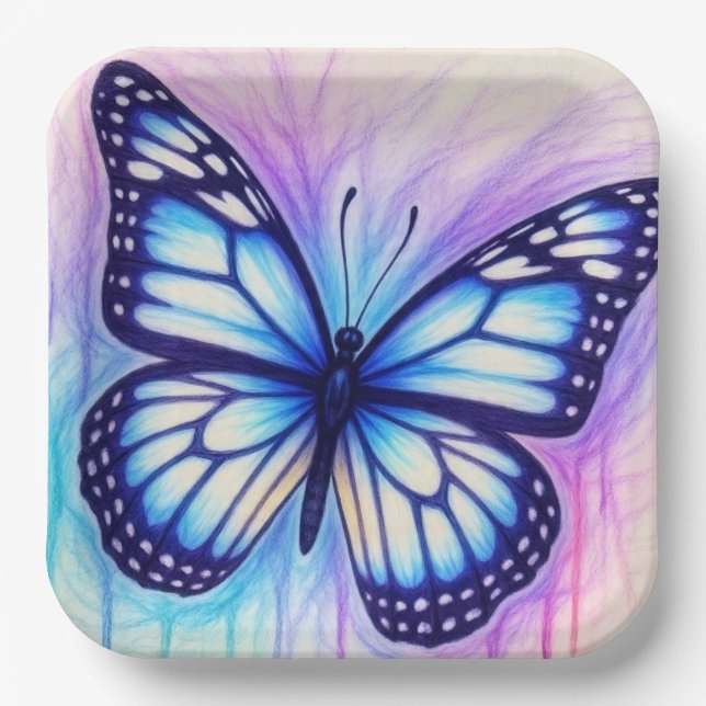 ButterflySketch Paper Plate (Front)