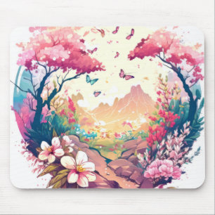 Butterfy Portrait Animal Painting Wildlife Outdoor Mouse Pad