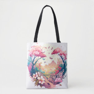 Butterfy Portrait Animal Painting Wildlife Outdoor Tote Bag
