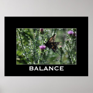 Butterly & Thistle BALANCE Inspirational Poster
