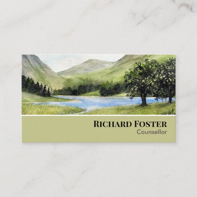 Buttermere Lake District England Landscape Business Card (Front)
