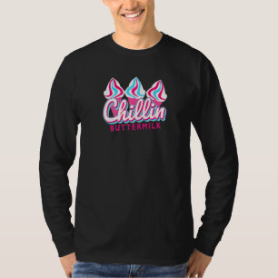 Buttermilk Chillin Ice Cream Pop Art Buttermilk Co T-Shirt