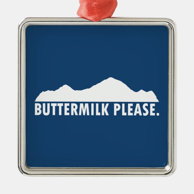 Buttermilk Colorado Please Metal Ornament (Front)