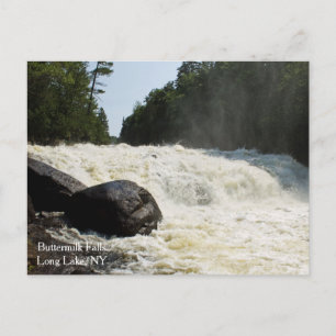 Buttermilk Falls, Long Lake, NY Postcard