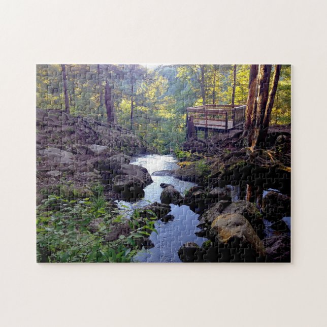 Buttermilk Falls New Jersey. Jigsaw Puzzle (Horizontal)