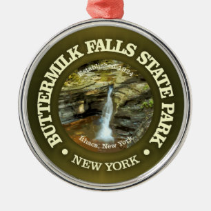 Buttermilk Falls SP Metal Ornament