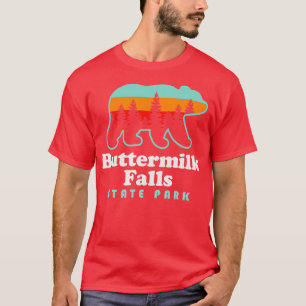 Buttermilk Falls State Park Ithaca New York Bear T-Shirt