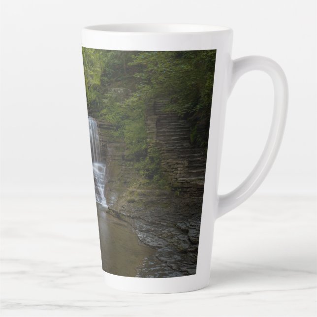 Buttermilk Falls Waterfalls in Ithaca New York Latte Mug (Right)