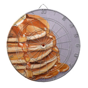 Buttermilk Pancakes Shortstack Breakfast Painting Dartboard