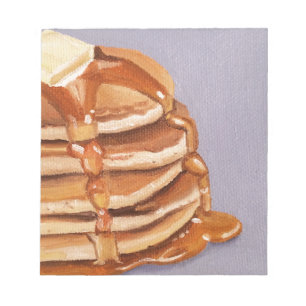 Buttermilk Pancakes Shortstack Breakfast Painting Notepad