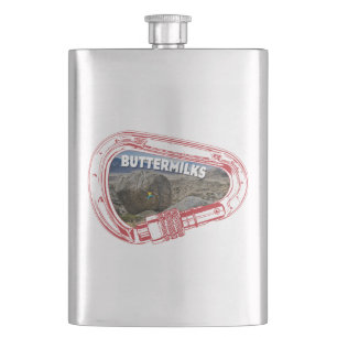 Buttermilks Climbing Carabiner Flask