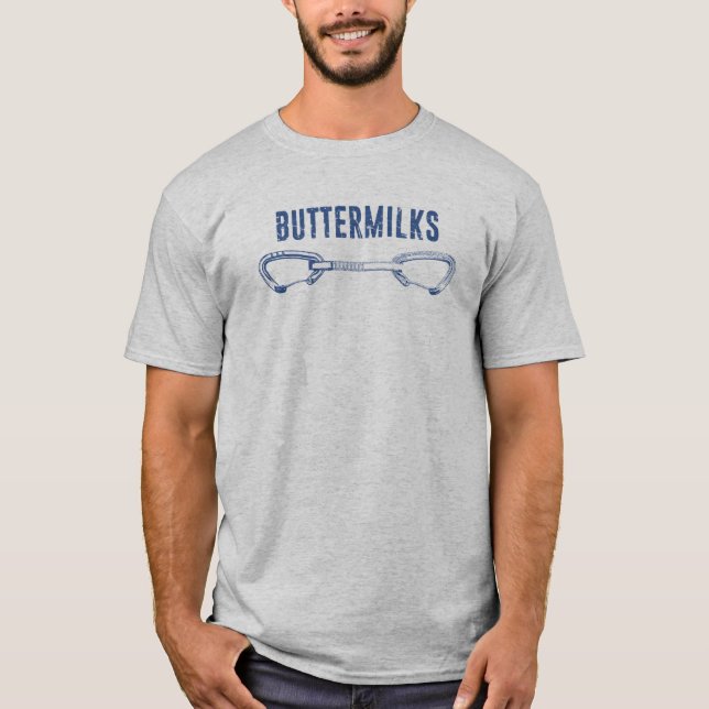Buttermilks Rock Climbing Quickdraw T-Shirt (Front)