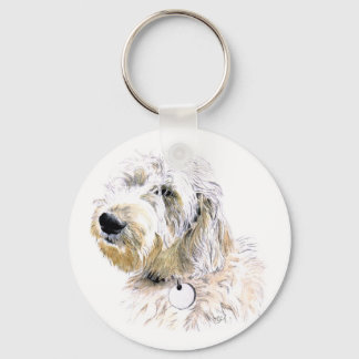 Butters the Labradoodle Keychain