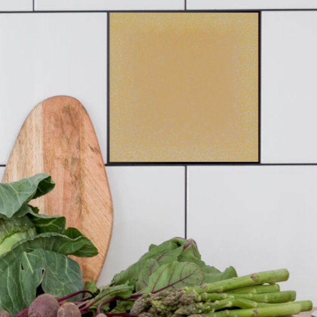  Butterscotch Ceramic tile (Single Butterscotch tile shown with white tile. For kitchen backslash, bathroom or Fireplace.)