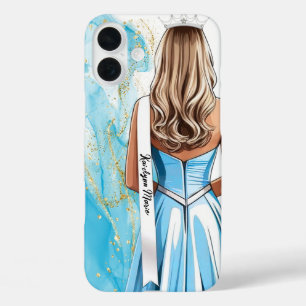Butterscotch Pageant Portrait Custom Sash iPhone 16 Plus Case