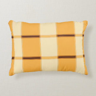 Butterscotch Plaid Accent Pillow