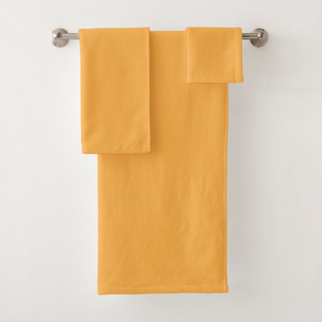 Butterscotch (solid colour)  bath towel set (Insitu)