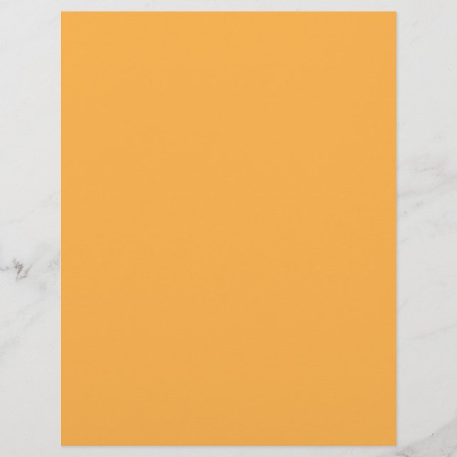 Butterscotch (solid colour)  custom letterhead (Front)