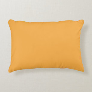 Butterscotch (solid colour)  decorative cushion