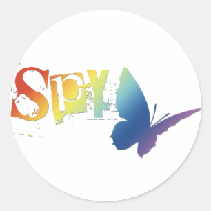 butterSPY. Classic Round Sticker