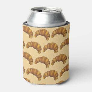 Buttery Flaky Croissant French Crescent Pastry Can Cooler