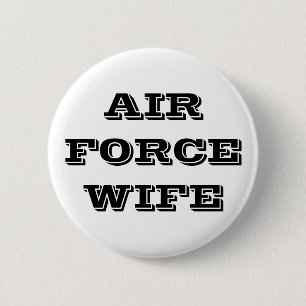 Button Air Force Wife