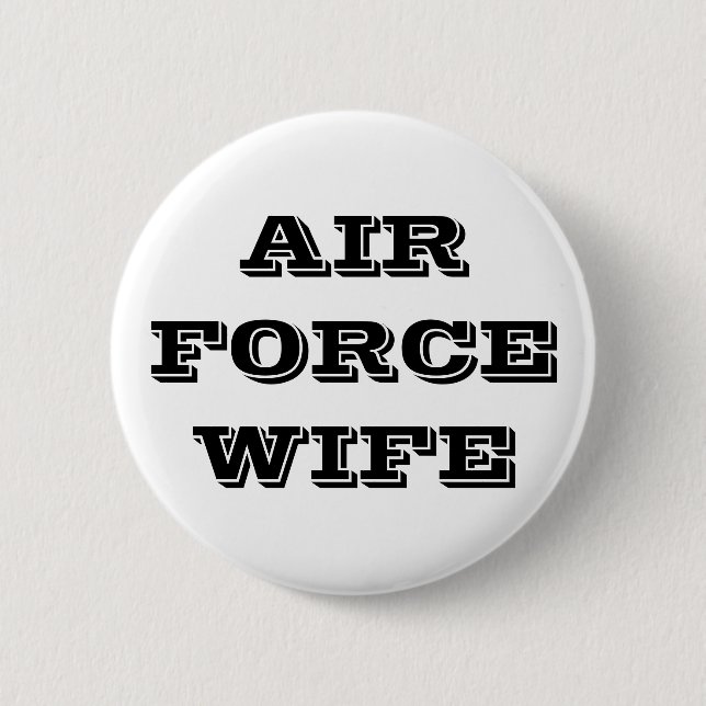 Button Air Force Wife (Front)