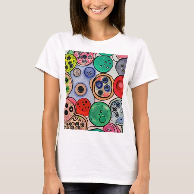 Button Art T-Shirt (Front)