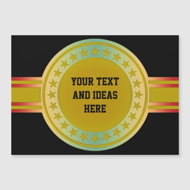 Button / Banner - Stars gold coloured + your backg (Front)