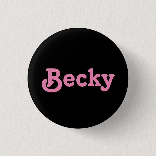 Button Becky (Front)