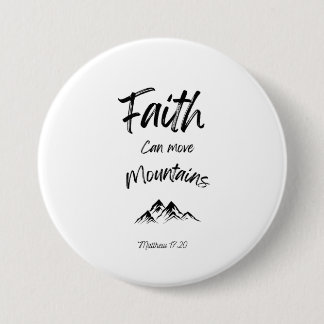 Button Bible quote - Faith